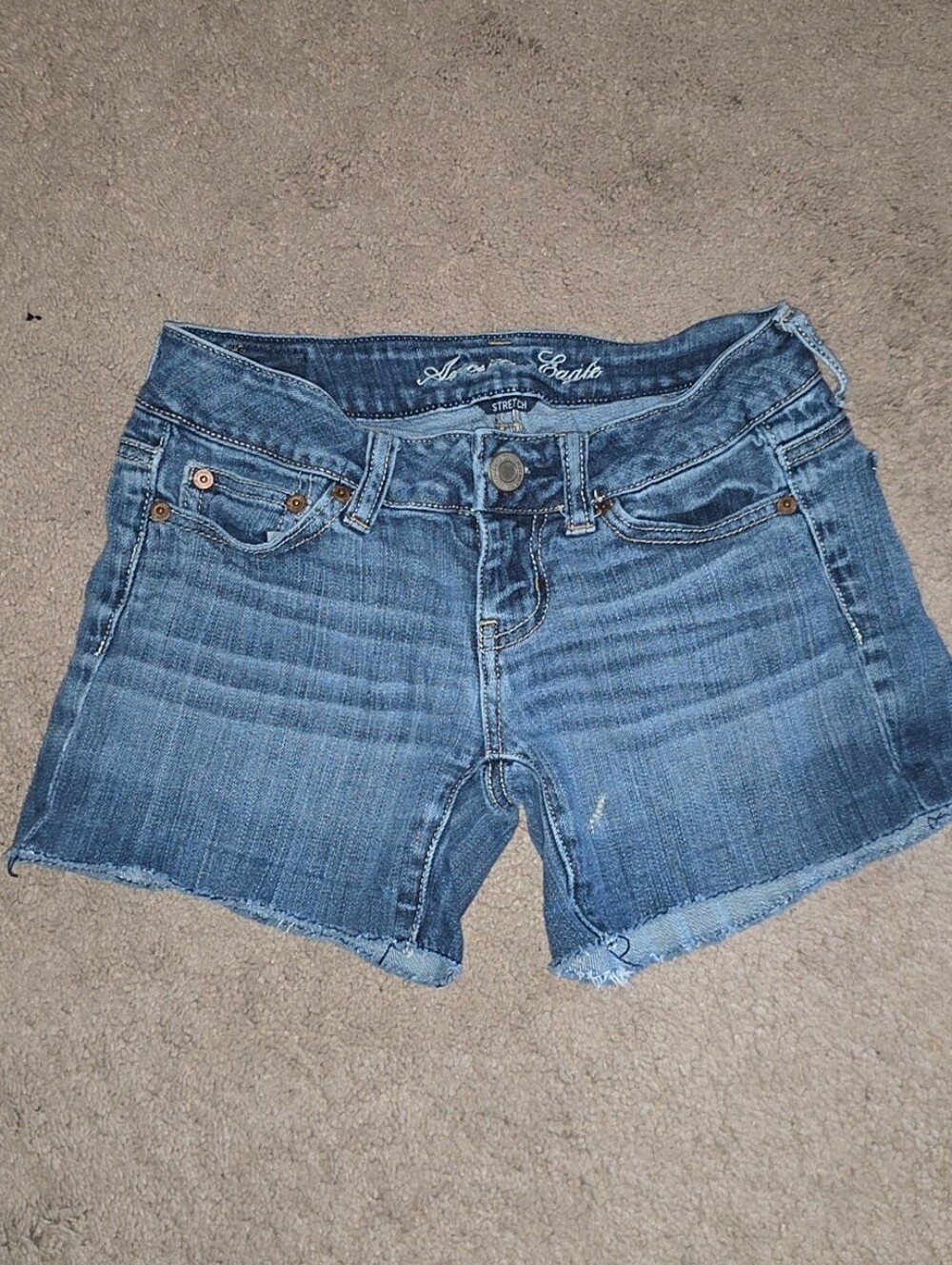 American Eagle Outfitters Blue Denim Cutoff Shorts